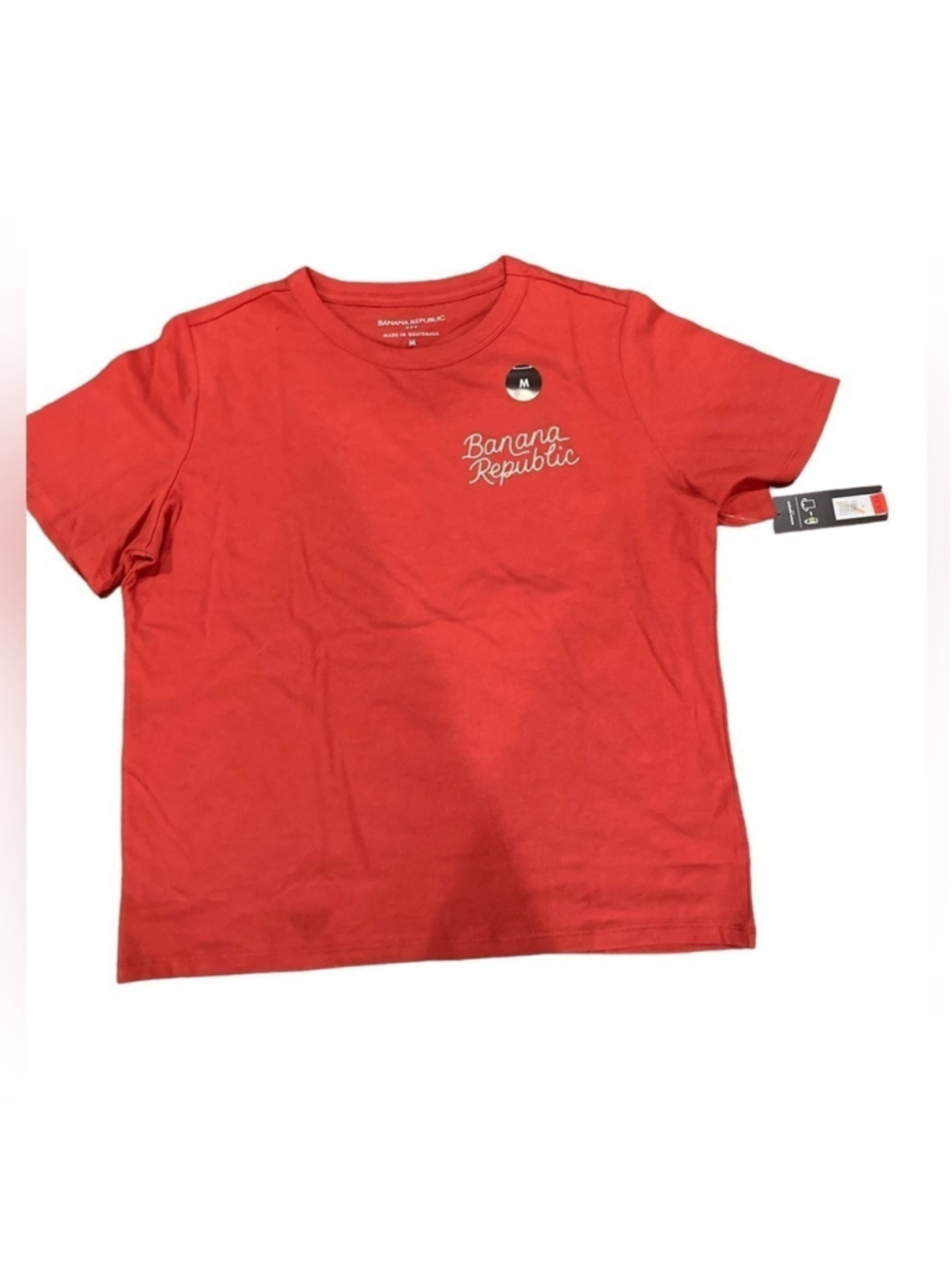 Womens Banana Republic embroidered tshirt red size l